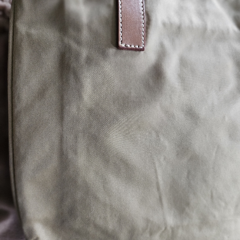 Prada | mini khaki nylon 'Tessuto' tote bag - Picture 6 of 10
